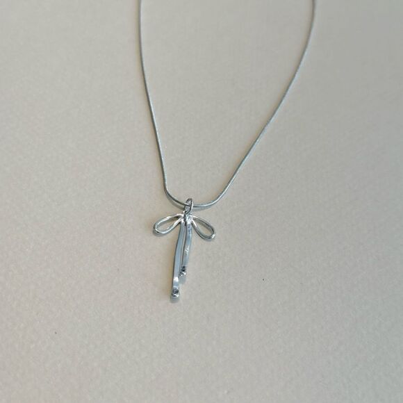 Boho bow necklace M996 - Picture 3 of 4